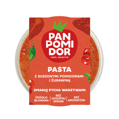 pasta z suszonymi pomidorami i żurawiną
