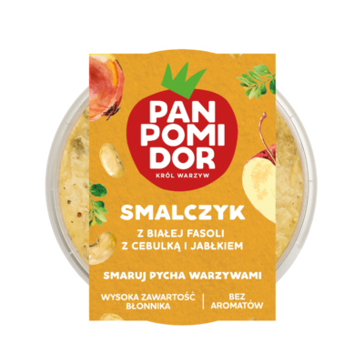 smalczyk z białej fasoli z cebulką i jabłkiem