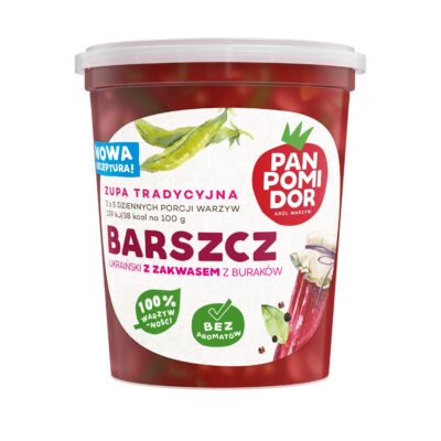 barszcz ukraiński z zakwasem z buraków od pana pomidora