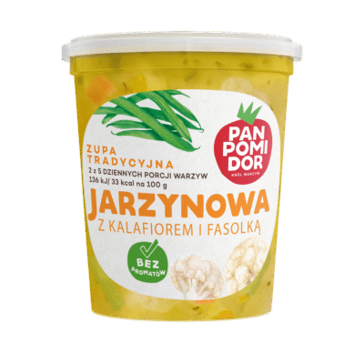 pan pomidor zupa jarzynowa z kalafiorem i fasolką