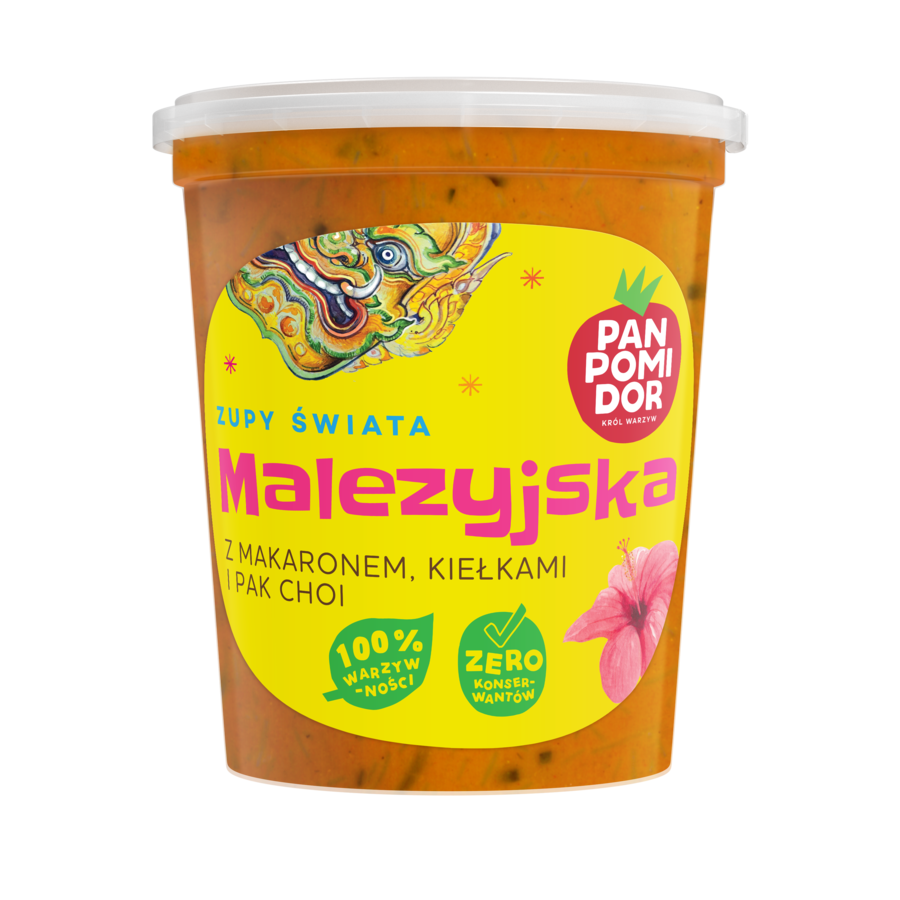 zupa malezyjska etykieta przód zupa malezyjska etykieta przód