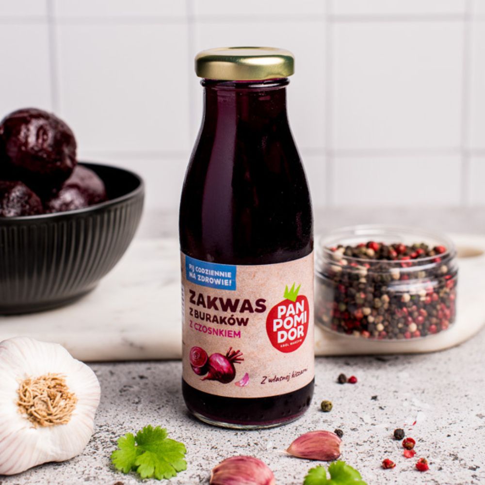 zakwas z burakami z pieprzem w tle