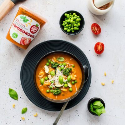 Zupa Pomidorowa z Makaronem 400g - Pan Pomidor